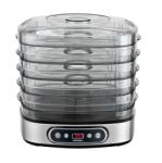 Heinner Deshidrator HEINNER HFD-K380SSBK, 320-380W, 5 tavi din otel, 18.5l, Inox (HFD-K380SSBK) Uscator de fructe