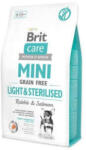 Brit Care Mini - Könnyű & Sterilizált Nyúl & Lazac - Gabona mentes - 2kg (131562)