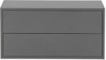  Boxie 2 fiókos fali szekrény 40x80x37 cm antracit - pepita - 62 087 Ft