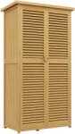Outsunny Kerti Fészer Vízálló Tetővel, Szerszámtároláshoz, 87x46, 5x160 cm, Sárga