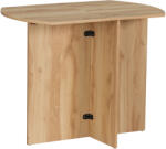 HomCom Összecsukható asztal helytakarékosságért, fa konyha- és étkezőasztal 90x60x74cm, tölgyfa