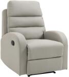 Homcom PU pihentető fotel lábtartóval - szürke