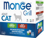 Monge Grill Multibox Adult Alutasakos Macskaeledel (Nyúl és Bárány) - 12x85 g (149311)