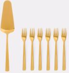 Ambition Prato süteményes villa és tortalapát szett 7 részes arany (5904134617002)