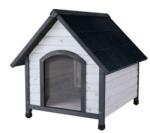 TRIXIE Natura Dog Kennel - kutyaház (szürke) sátortetős (M-L) 83x87x101cm (028-39537)