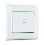  Defne, fehér, nyomógomb csengőjellel (dfnycs)