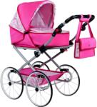 New Baby Cărucior retro pentru păpuşi 2v1 Natálka roz (29158)