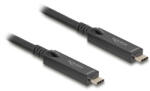 Delock Aktív optikai USB-C 8K Video + adat + PD kábel 15 m (84258) - pepita