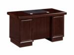  Birou Directorial A-1413, 160x80cm, culoare Nuc negru, lemn+mdf