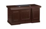  Birou Directorial A-1421, 160x80cm, culoare Nuc negru, lemn+mdf