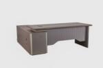  Masa Birou Directorial YD318D16, Bej 3101, 160x160cm, Extensie Laterala Reversibila, PAL+MDF