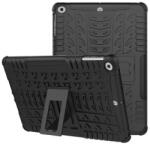 Gigapack Defender Apple iPad 9.7" (2018) (közepesen ütésálló, kitámasztó, autógumi minta, fekete) (GP-69751)