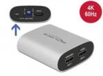 DELOCK HDMI HD Audio Extractor 4K 60 Hz - HDMI eARC segítségével (DL63332) (DL63332)