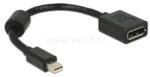 Delock Átalakító mini Displayport 1.1 male to Displayport female (fekete) (DL65554) (DL65554)