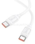 hoco. X115 Surpass 240 W-os gyors töltésű adatkábel C-C (fehér) (HC652025) (HC652025)