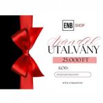  ENBShop Ajándékutalvány 25.000 Ft - Piros/Fekete design (ENB25AUPF)