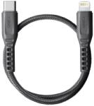 Uniq Flex kábel USB-C-Lightning 18W nejlon 30 cm faszén szürke