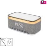 Somogyi Elektronic Home LTCR06 Digitális LED ébresztőóra rádióval és multimédia lejátszóval szürke-fehér (LTCR06)