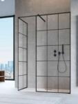 Radaway Modo New Black III Factory Walk-in fekete zuhanyfal 55+100 (389055-54-55+389104-54-55+389000-54)