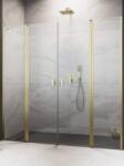 Radaway Nes Brushed Gold DWD II szálcsiszolt arany zuhanyajtó 180 (10037093-99-01+10041087-99-01)