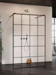 Radaway Modo X Black I Factory Walk-in fekete zuhanyfal, 130 cm (388334-54-57)