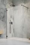 Radaway Essenza Pro Black Walk-in fekete zuhanyfal 70 (10103070-54-01)