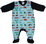 Asti Hosszú ujjú vékony pamut baba rugdalózó Verdák mintával