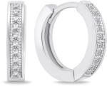 Brilio Silver Cercei cercuri de argint cu pietre de zircon EA668W