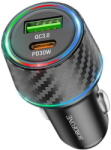 BOROFONE USB-C + USB-A QC3.0 PD 48W Negru (KF2357244) - vexio