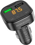 BOROFONE Modulator FM Modulator pentru Masina BT5.0, 2x USB, MicroSD Slot, QC3.0, 18W - Borofone Flash (BC43) - Black (KF2359825) - vexio