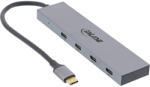 InLine 35392B hálózati csatlakozó USB 2.0 Type-C 10000 Mbit/s Szürke (35392B)