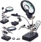  Harmadik Kéz Nagyítóval és LED Világítással