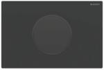 Geberit nyomólap ˝Sigma 10˝, 2 vízmennyiségű, fekete / matt fekete, easy-to-clean bevonat, design gyűrű: fekete / fénylő (115.907.16.6)