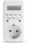 Delight Digitális kapcsolóóra - visszajelző LED-del - 250V - 16A, 20298B