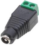 DeTech Конектор DeTech, DC, 5.5x2.1 F - Screw Terminal, 10pcs. , Black - 17167 (DE-17167)