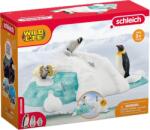 Schleich Set joc Schleich Wild Life - O familie de pinguini (42661-76196) Figurina