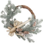  Karácsonyi Gally Koszorú - 45x35 cm