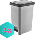  Szemetes pedálos Slim ANTRACIT 60L, Slim KARTON - 4db (DA503XSZBAK8696287010454F)