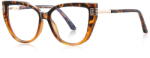 Techsuit Ochelari protectie calculator Ochelari de Calculator, F, Supradimensionati - Techsuit Reflex PC (2259) - Transparent/Leopard (KF2359215)