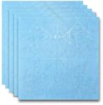 HOZRO 10 db-os HOZRO öntapadós 3D tapéta szett, téglautánzat mintás, 5, 39 nm alapterületű, modern dizájn, nagyon könnyen felszerelhető, kék (TAPET_ALBASTRU)