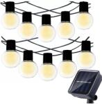 Sternhoff Napelemes Gömb Fényfüzér - 20 LED, Teraszvilágítás, Programozható, Meleg Fehér