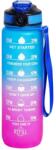 Edibazzar 1L sportpalack, ökológiai műanyag, szívószállal, BPA mentes, rózsaszín/kék (KW42)