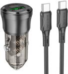 BOROFONE USB-C + USB-A QC3.0 / PD Cablu Type-C Inclus 38W Negru (KF2357677) - pcone