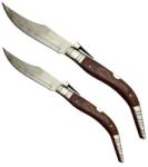 Depox Vadászkés készlet 38 cm és 50 cm, rozsdamentes acél penge, krikett, barna (F156+F157)