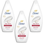 Dove Silky Velvet krémtusfürdő (3x450 ml)