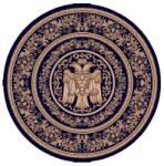 Delta Carpet Covor Bisericesc Rotund, 200 cm x 200 cm, Albastru, Model Lotos (LOTUS-15032-810-O-22) Covor