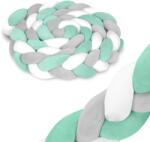 Ricokids 3 méteres fonott rácsvédő - mentazöld-szürke (722102)