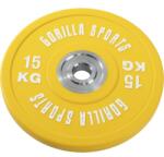 Gorilla Sports Súlytárcsa gumírozott 15 kg (100946-00001-0020) - kokiskashop Súlytárcsa