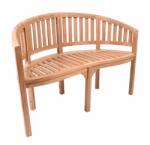 divero Kerti pad teakfából kétszemélyes kezelt 120 cm (GL05224)