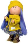Nines D'Onil Papusa Nines D'Onil, Mia, cu parul albastru, cu articulatii, cu miros de vanilie, 30 cm (3506) Papusa